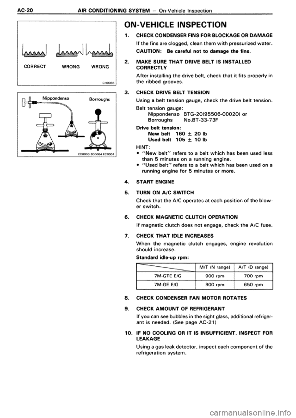 TOYOTA SUPRA 1990 3.G Workshop Manual 