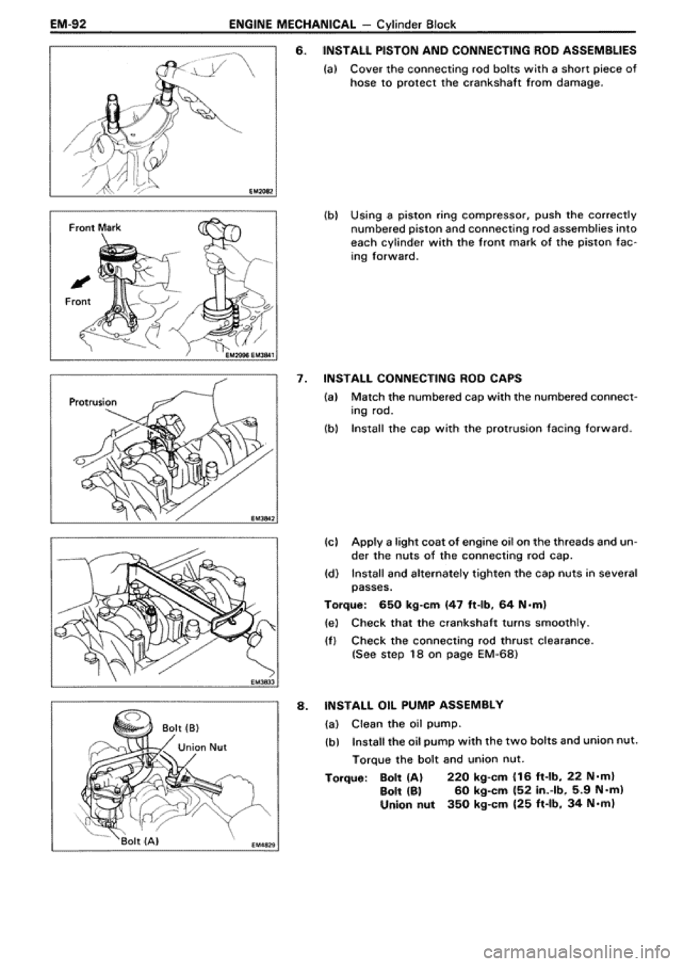 TOYOTA SUPRA 1990 3.G Workshop Manual 