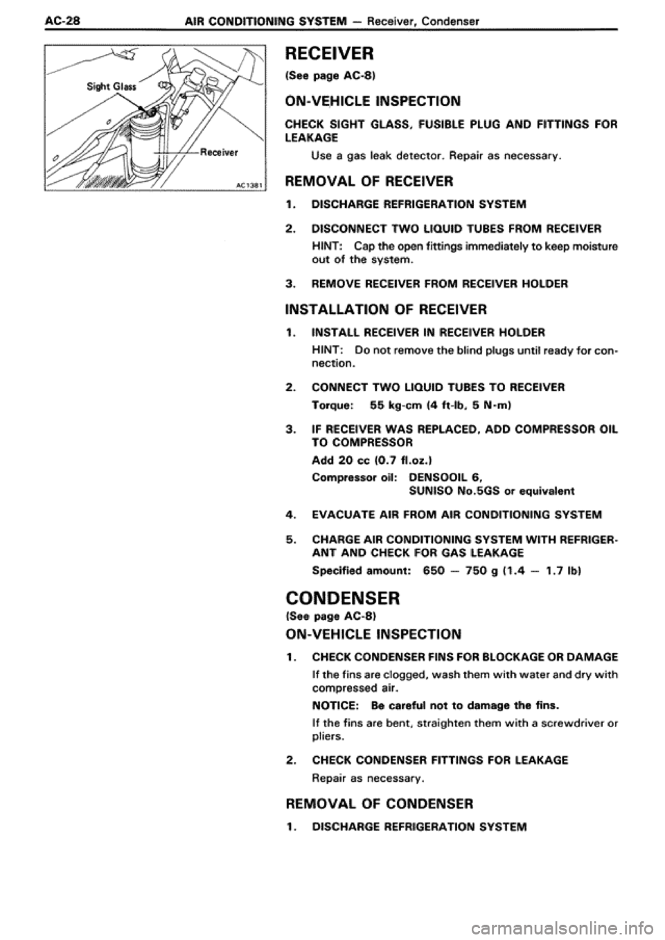 TOYOTA SUPRA 1990 3.G Workshop Manual 