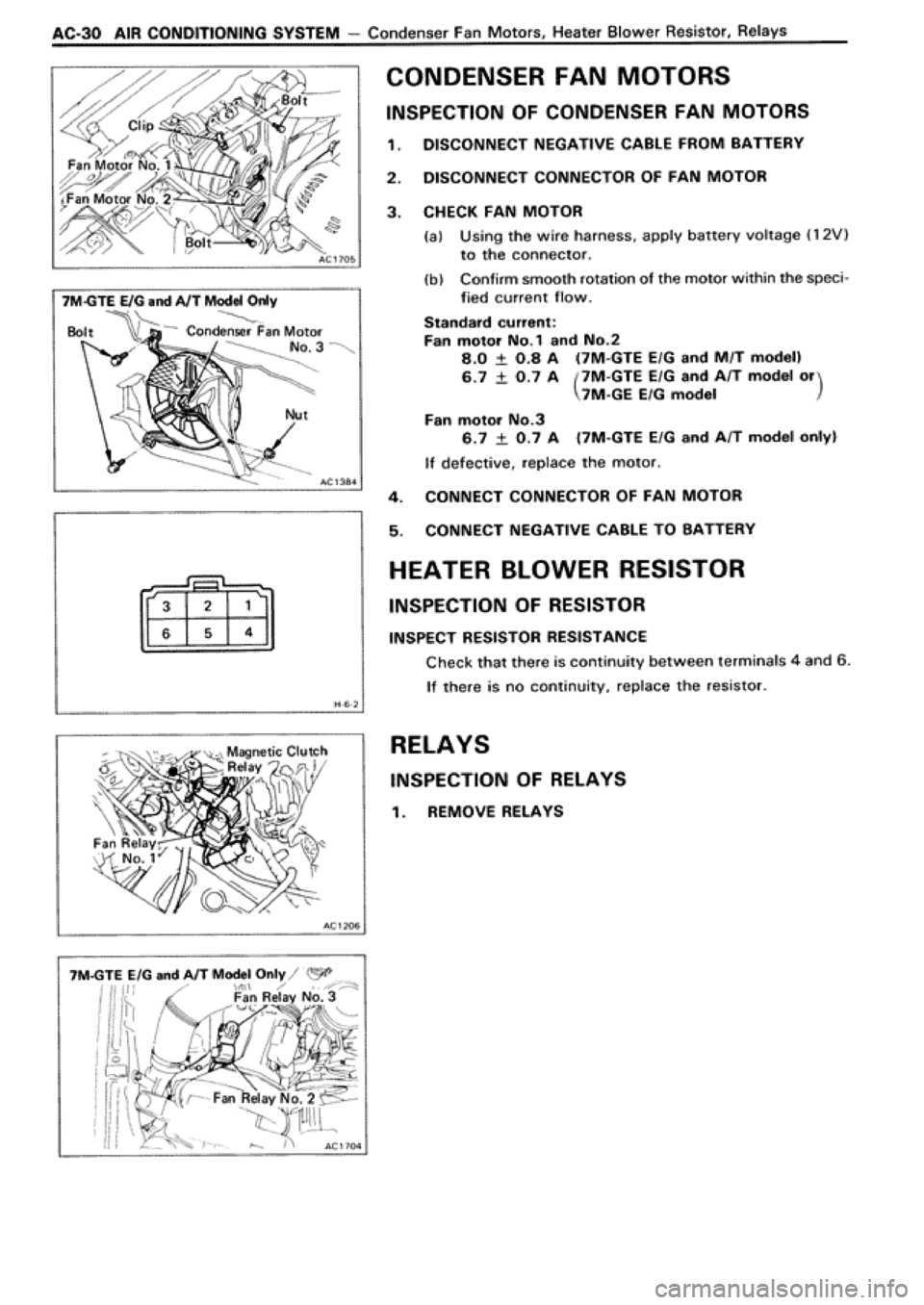 TOYOTA SUPRA 1990 3.G Workshop Manual 