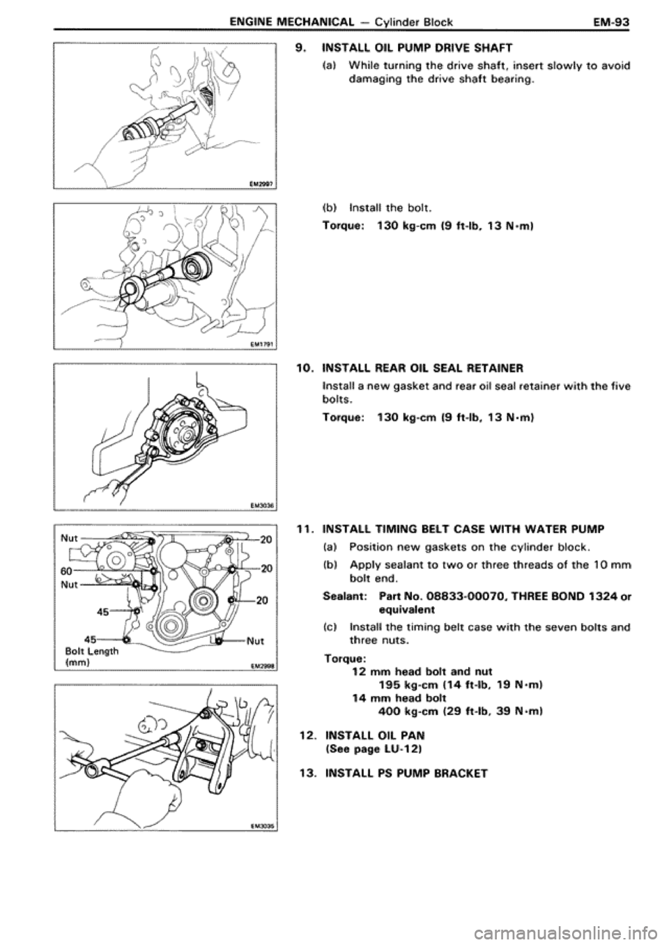 TOYOTA SUPRA 1990 3.G Workshop Manual 