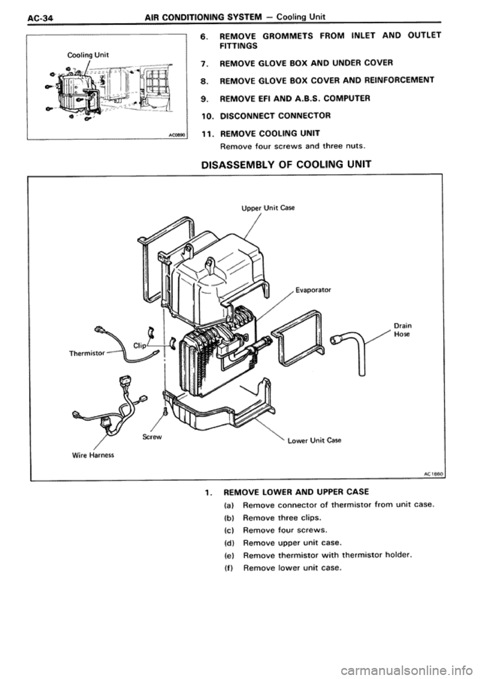 TOYOTA SUPRA 1990 3.G Workshop Manual 
