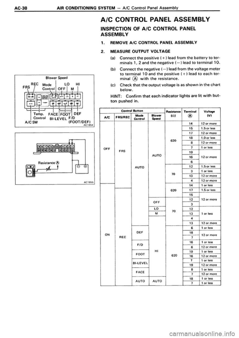 TOYOTA SUPRA 1990 3.G Workshop Manual 