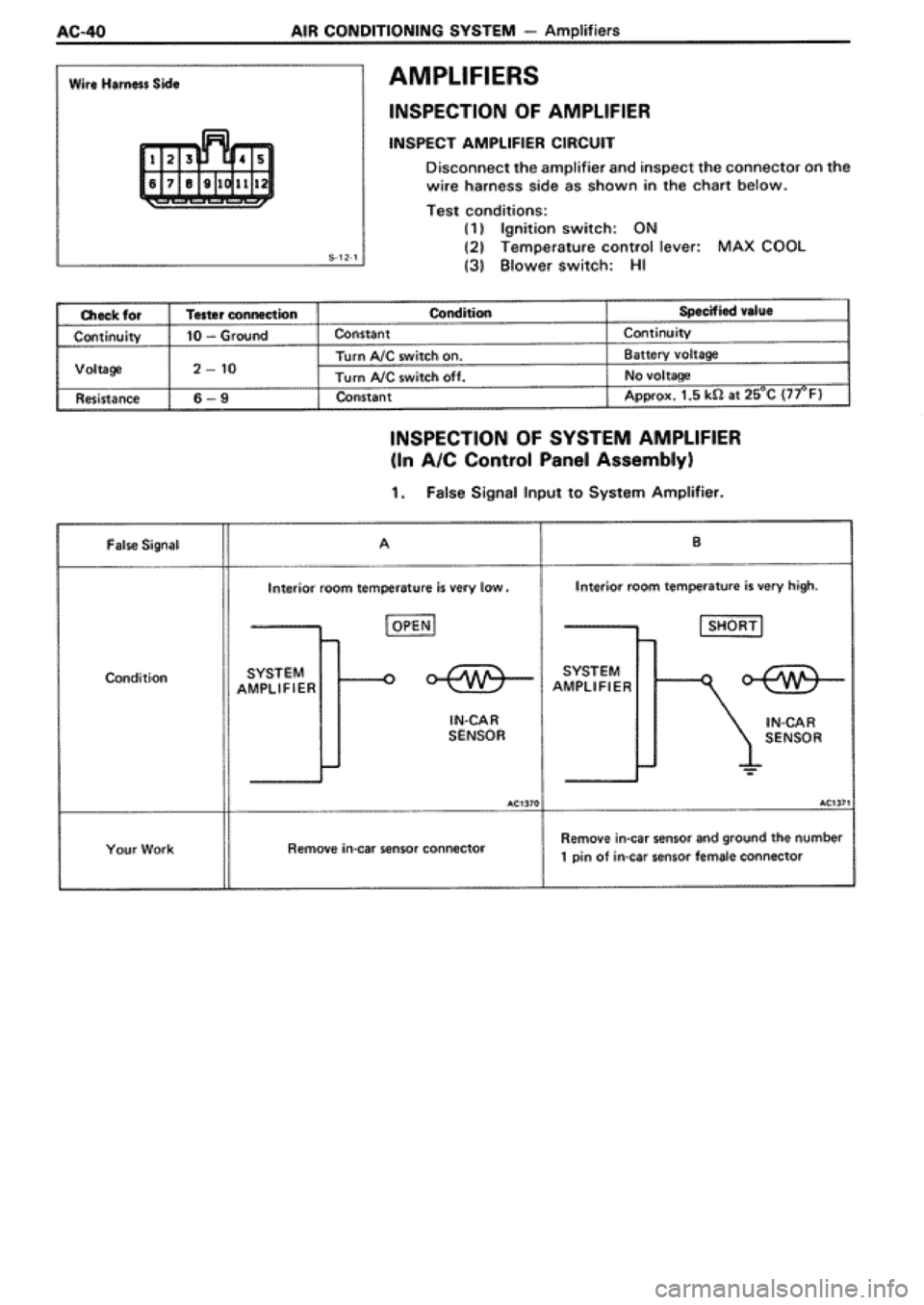 TOYOTA SUPRA 1990 3.G Workshop Manual 