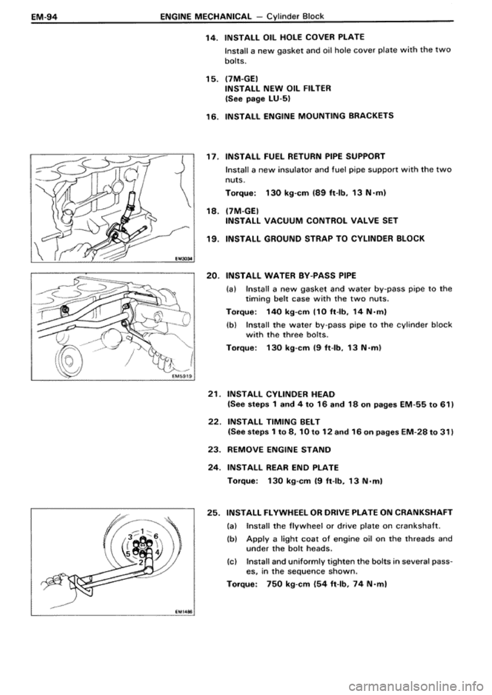 TOYOTA SUPRA 1990 3.G Workshop Manual 