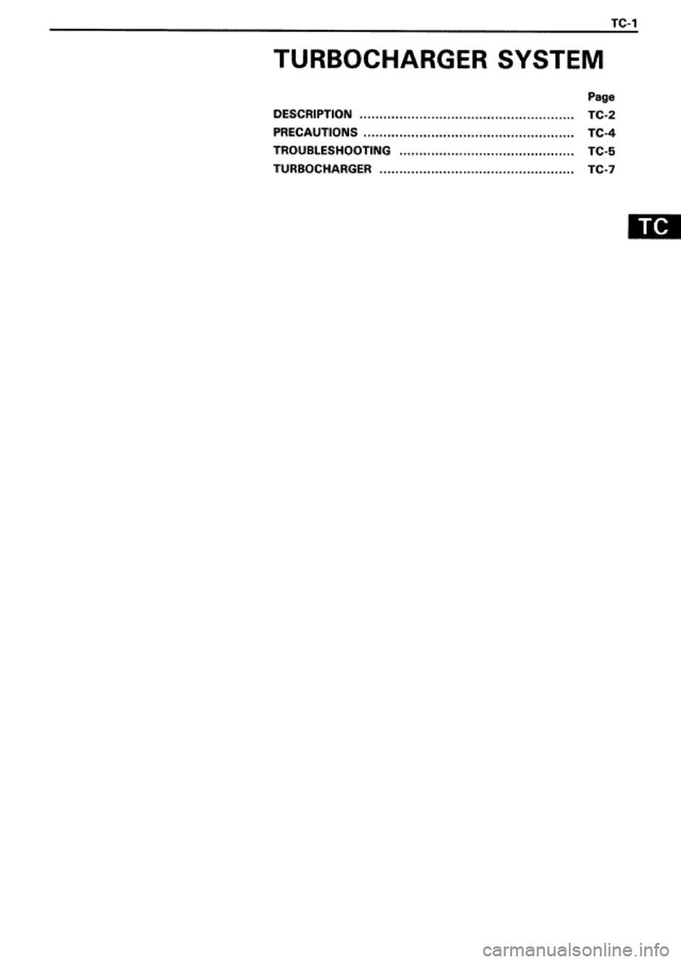 TOYOTA SUPRA 1990 3.G Workshop Manual 