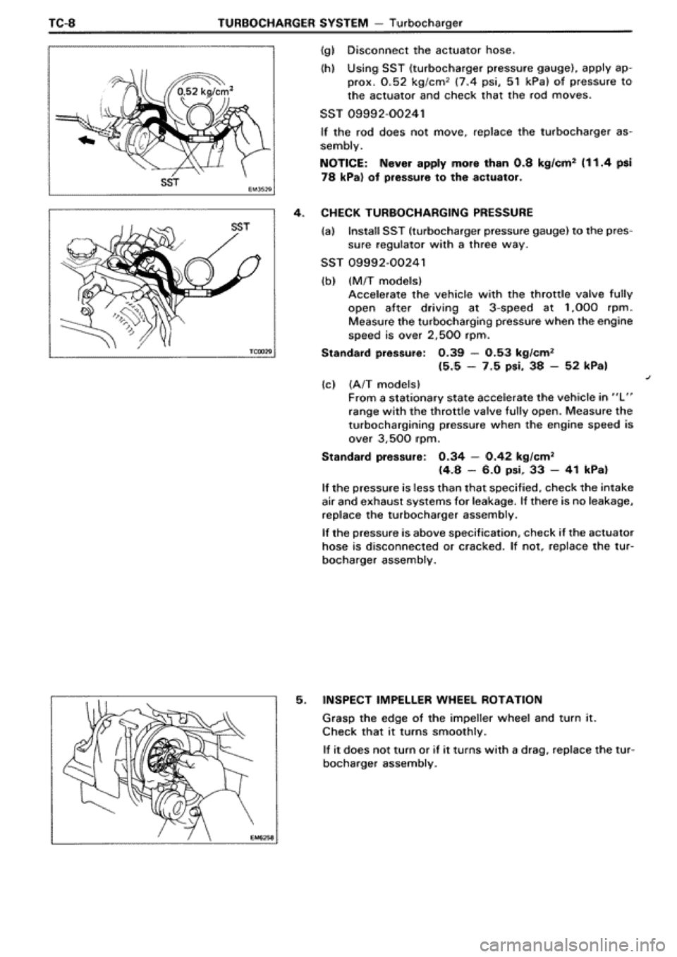 TOYOTA SUPRA 1990 3.G Workshop Manual 