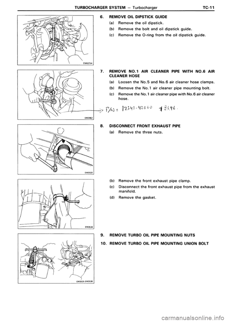 TOYOTA SUPRA 1990 3.G Workshop Manual 