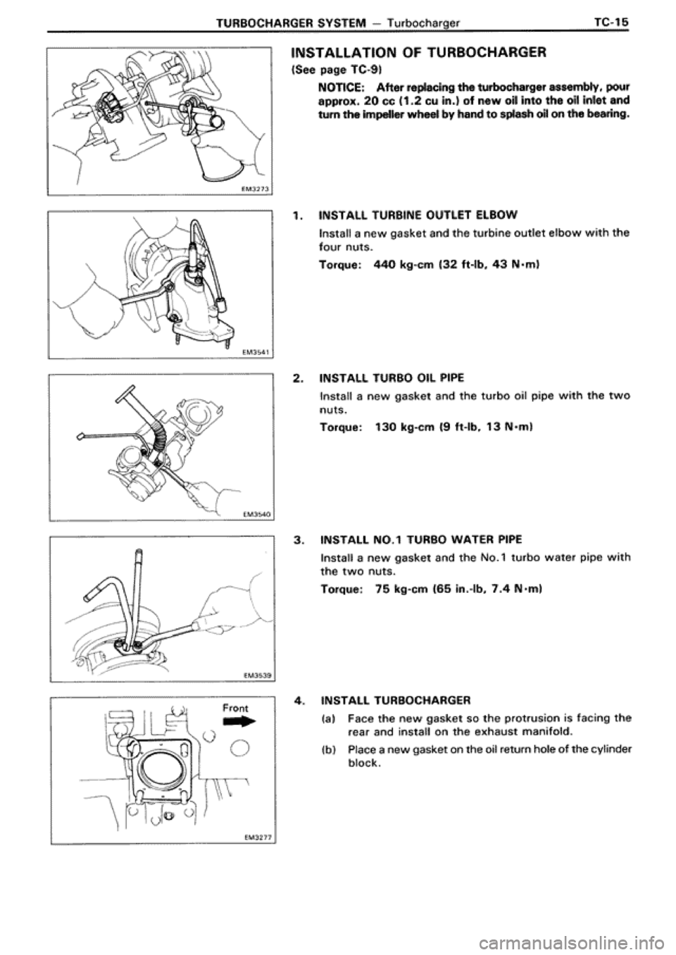 TOYOTA SUPRA 1990 3.G Workshop Manual 