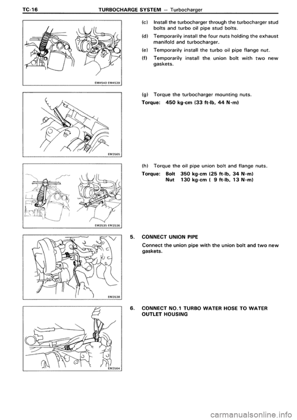 TOYOTA SUPRA 1990 3.G Workshop Manual 