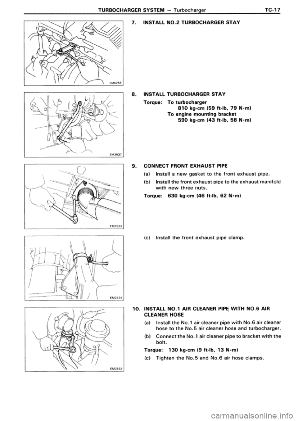 TOYOTA SUPRA 1990 3.G Workshop Manual 