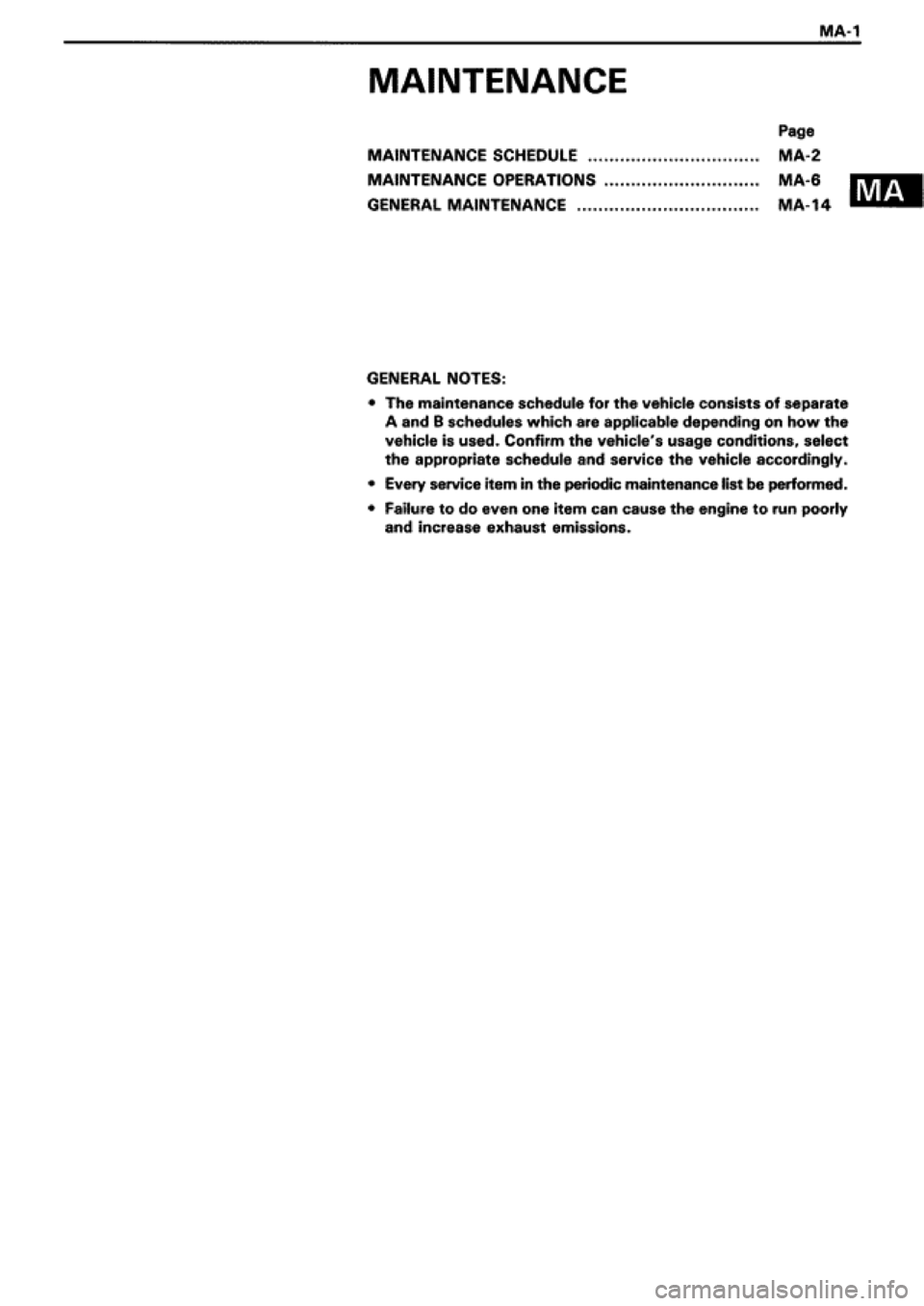 TOYOTA SUPRA 1990 3.G Workshop Manual 