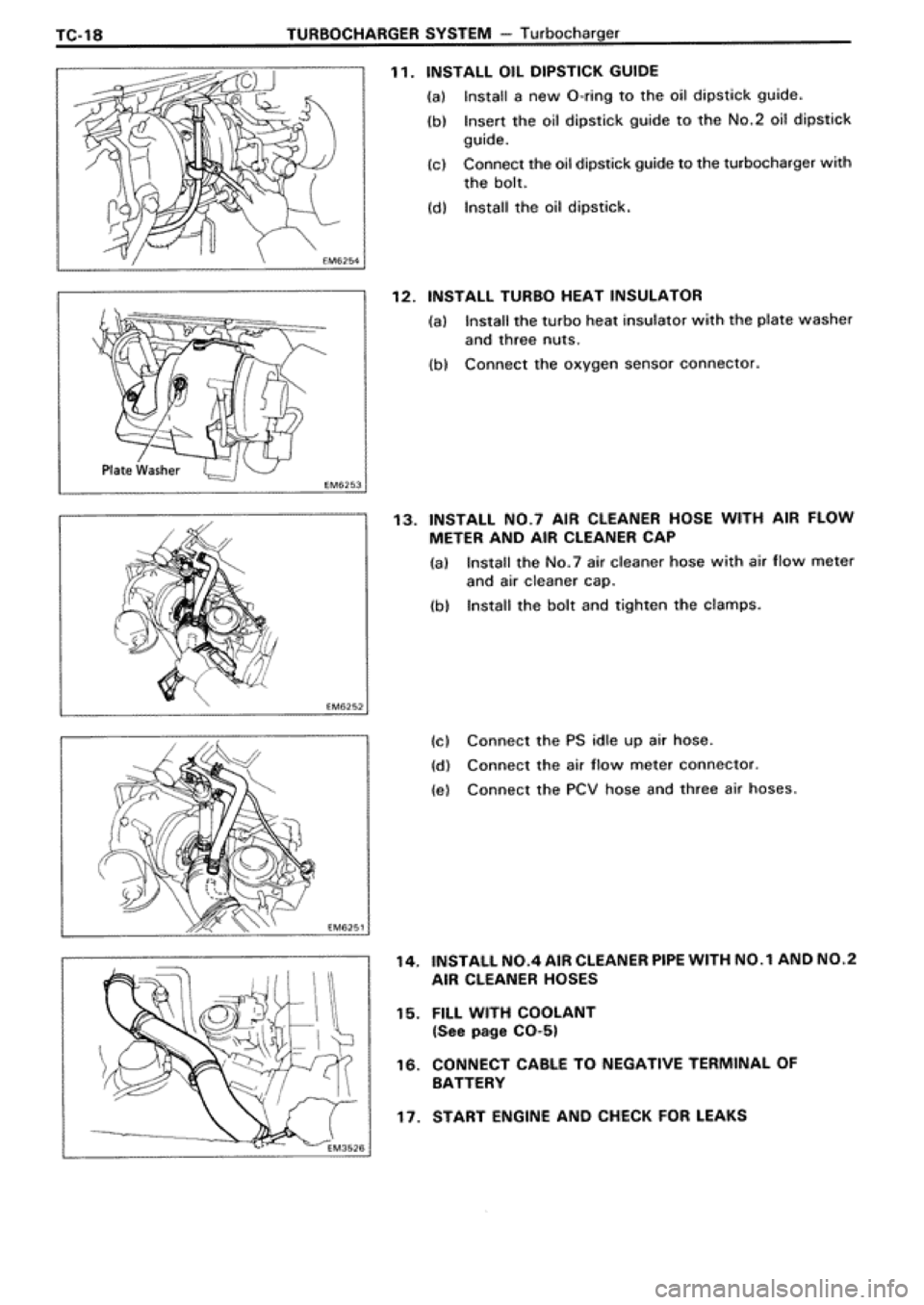 TOYOTA SUPRA 1990 3.G Workshop Manual 