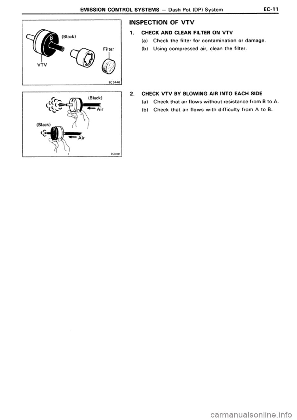 TOYOTA SUPRA 1990 3.G Workshop Manual 
