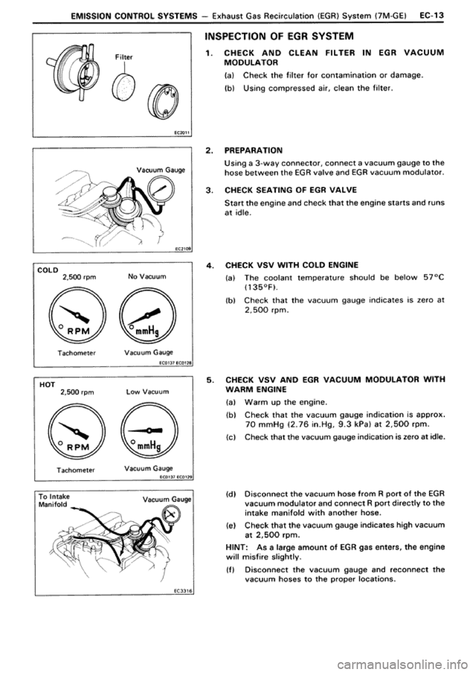 TOYOTA SUPRA 1990 3.G Workshop Manual 