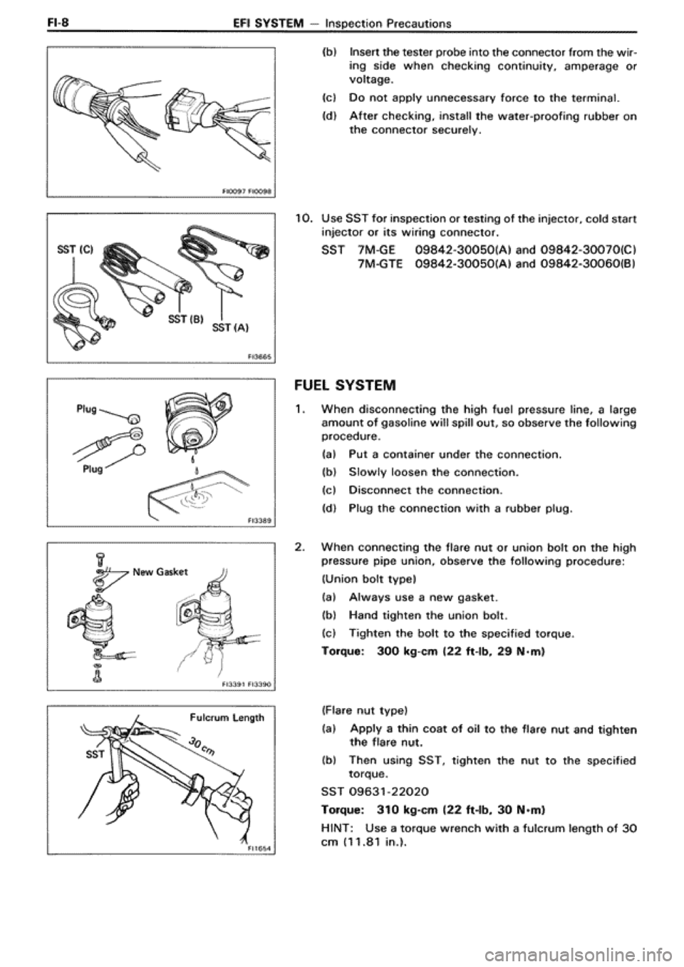 TOYOTA SUPRA 1990 3.G Workshop Manual 