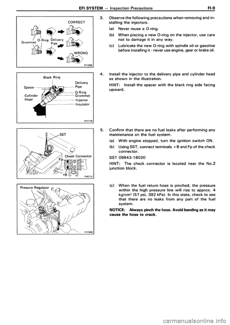 TOYOTA SUPRA 1990 3.G Workshop Manual 