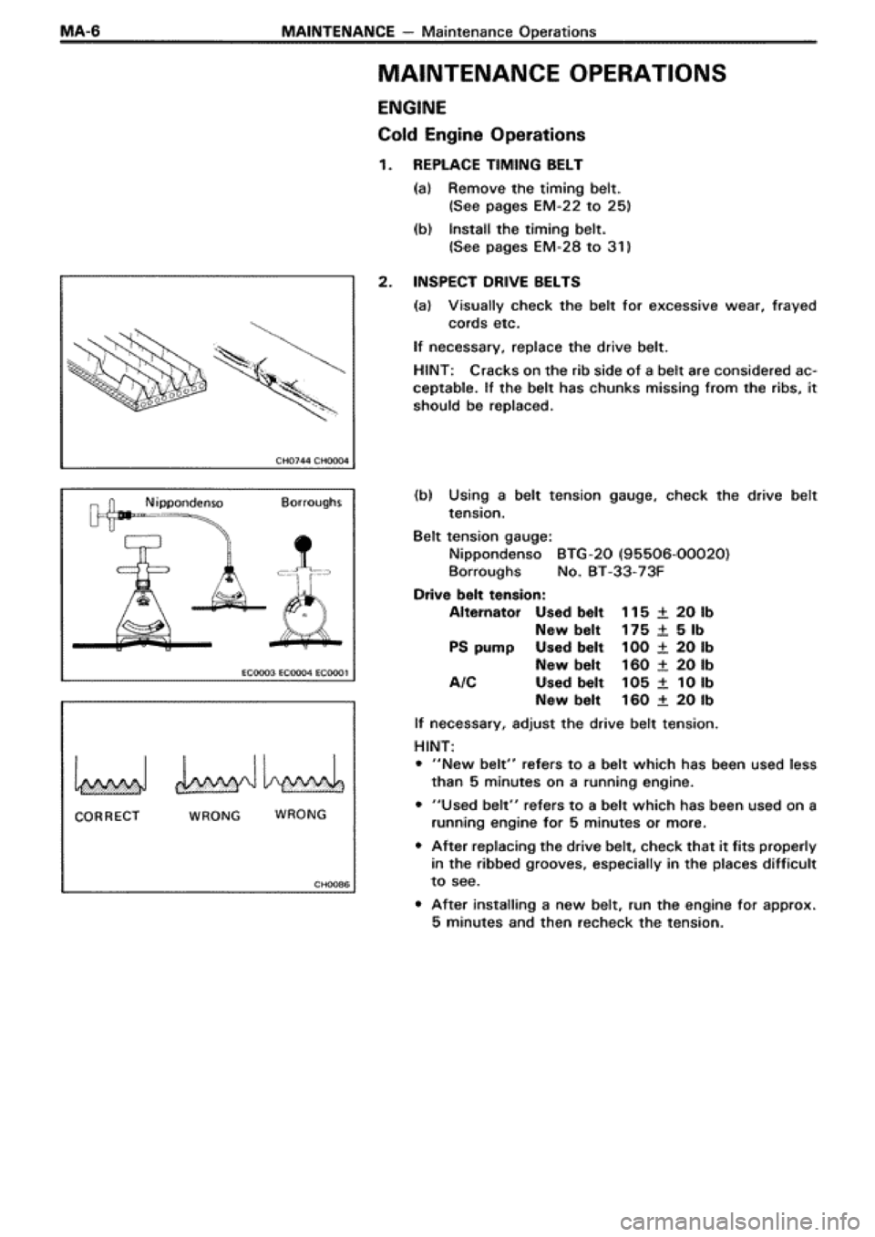 TOYOTA SUPRA 1990 3.G Workshop Manual 