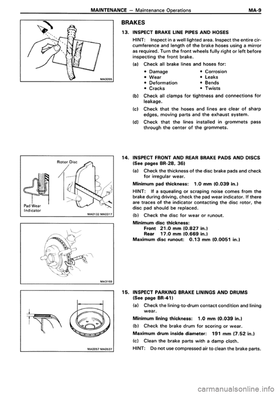 TOYOTA SUPRA 1990 3.G Workshop Manual 