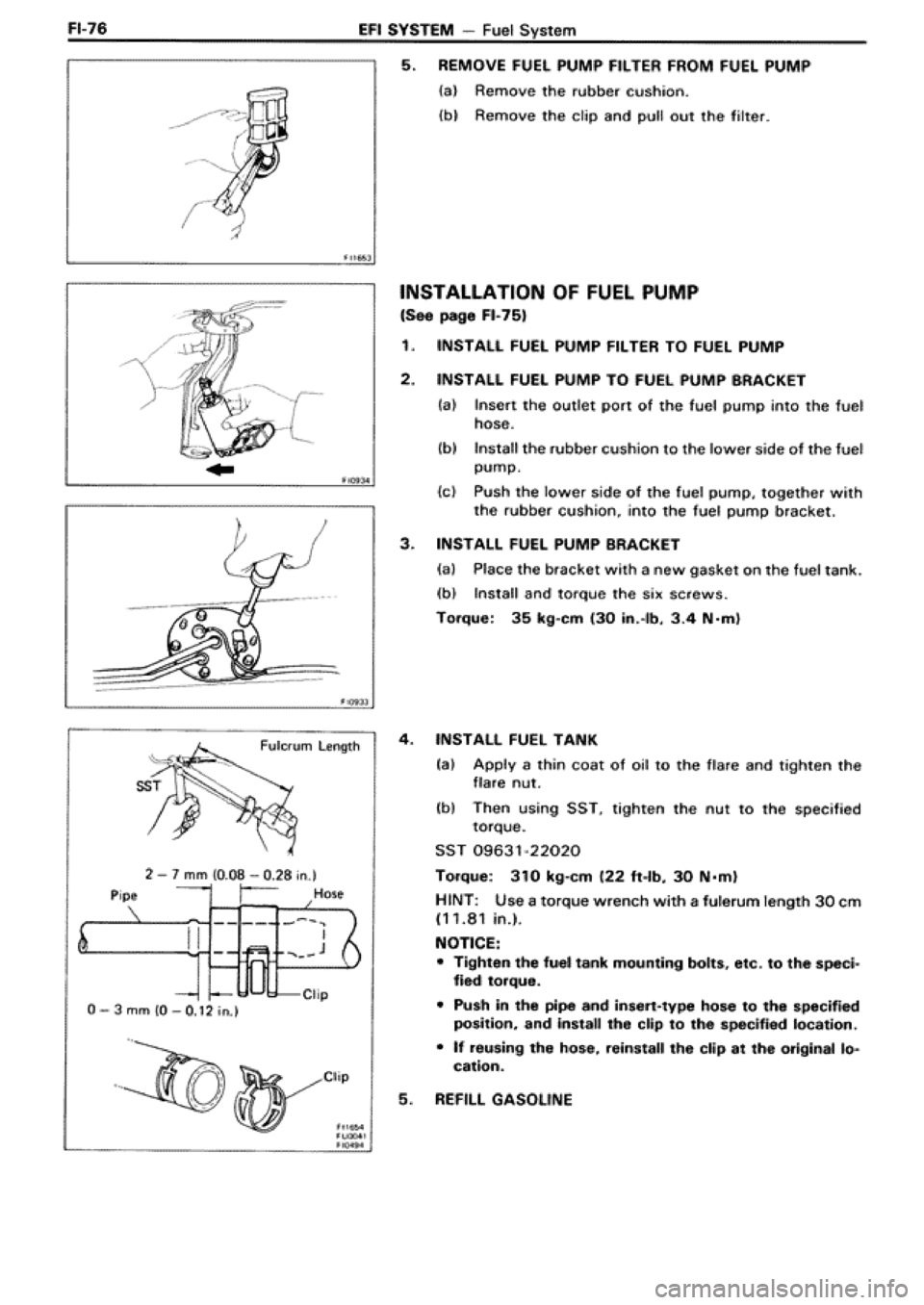 TOYOTA SUPRA 1990 3.G Workshop Manual 