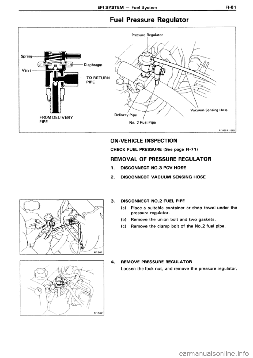 TOYOTA SUPRA 1990 3.G Workshop Manual 