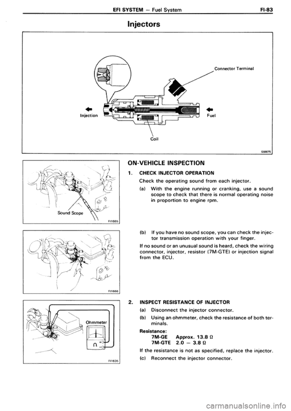 TOYOTA SUPRA 1990 3.G Workshop Manual 