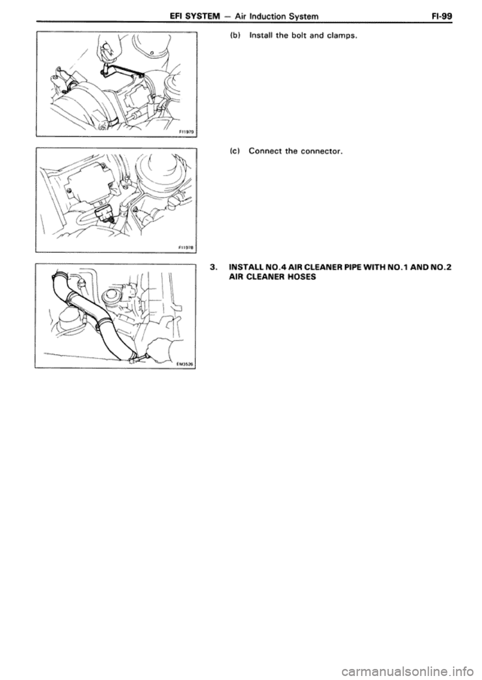 TOYOTA SUPRA 1990 3.G Workshop Manual 