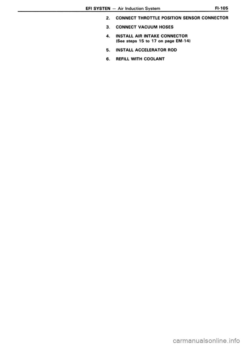 TOYOTA SUPRA 1990 3.G Workshop Manual 