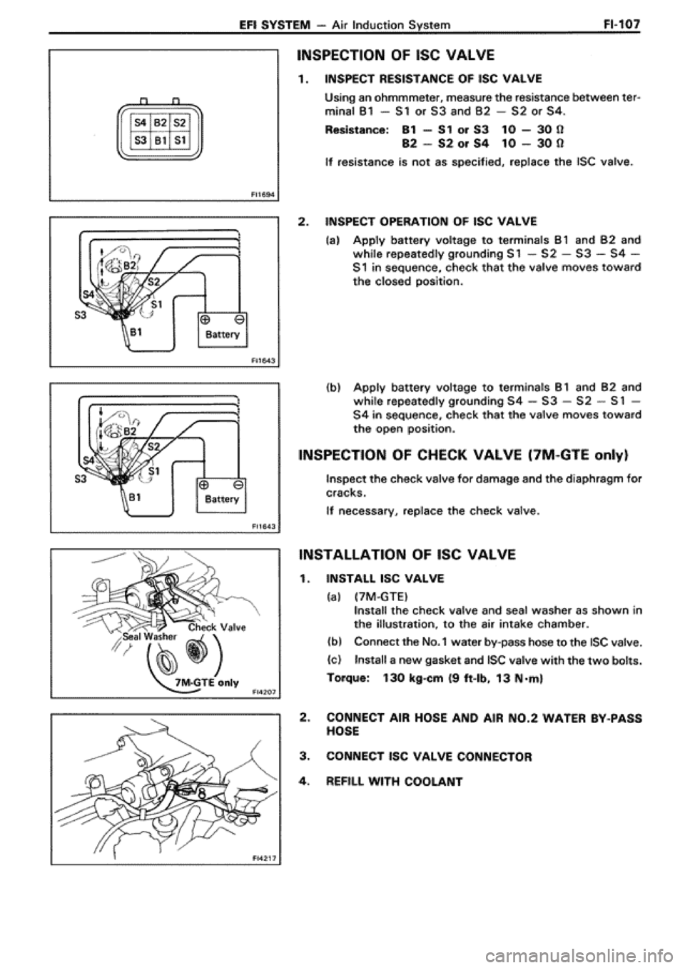 TOYOTA SUPRA 1990 3.G Workshop Manual 