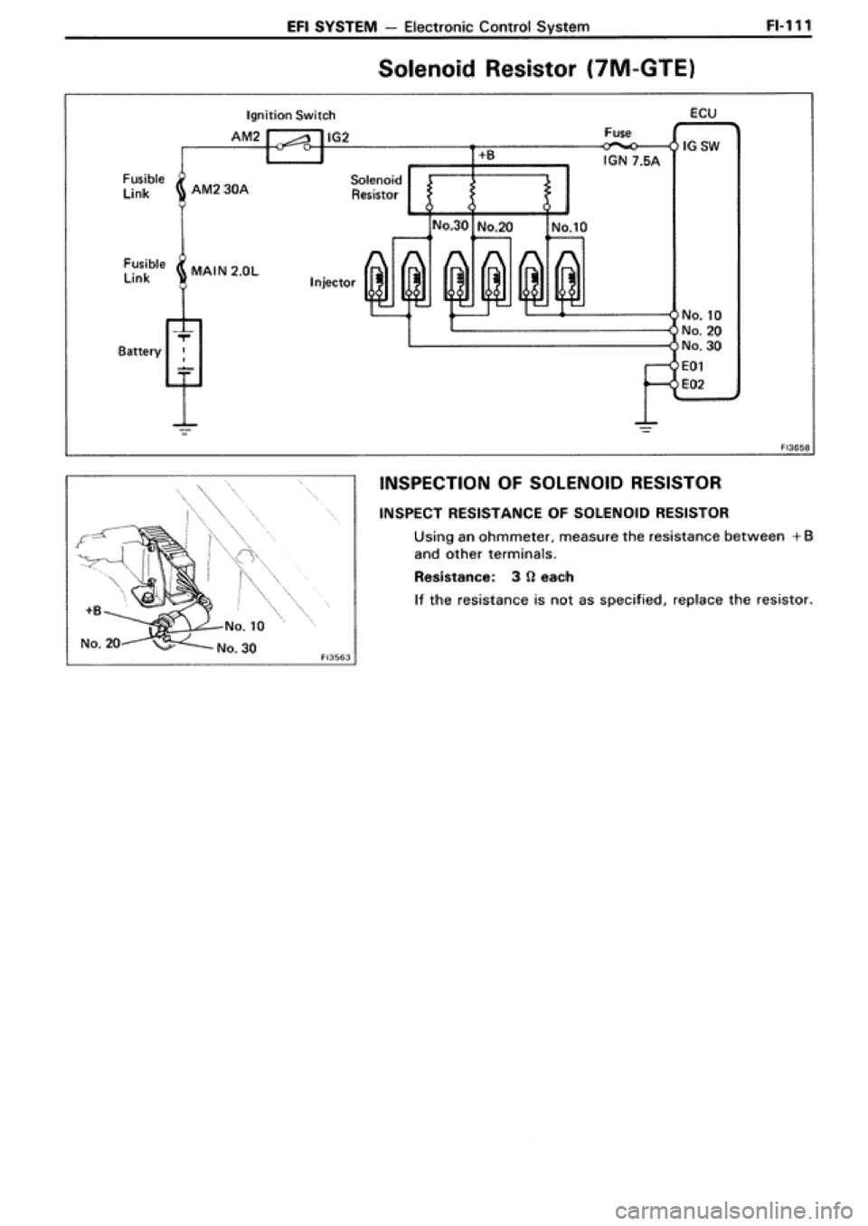 TOYOTA SUPRA 1990 3.G Workshop Manual 