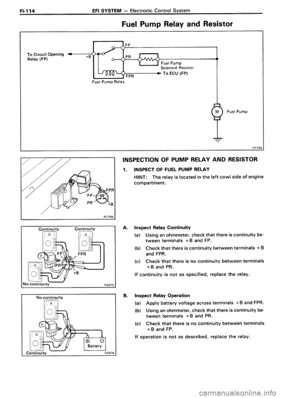 TOYOTA SUPRA 1990 3.G Workshop Manual 