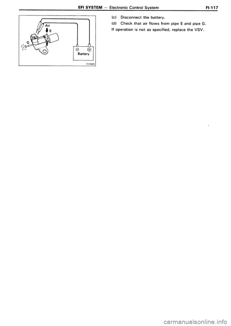 TOYOTA SUPRA 1990 3.G Workshop Manual 