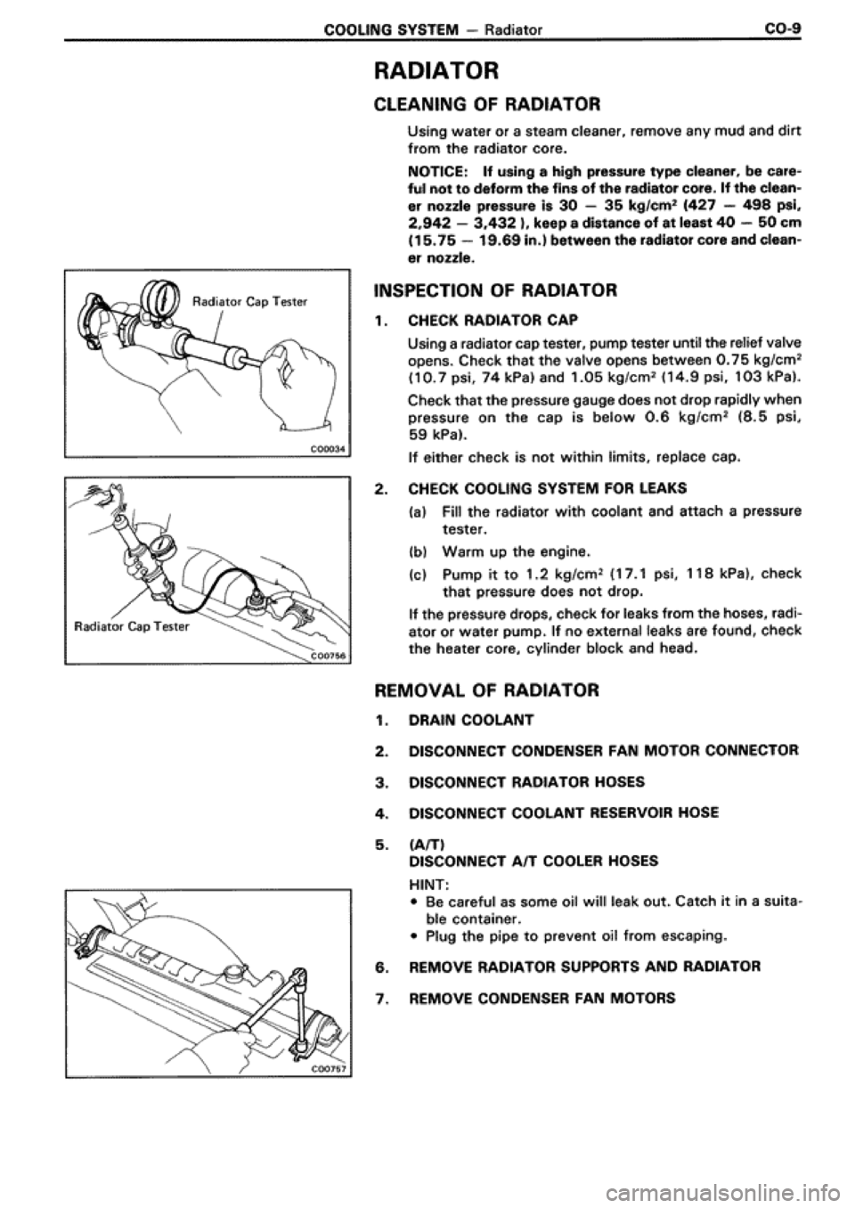 TOYOTA SUPRA 1990 3.G Workshop Manual 