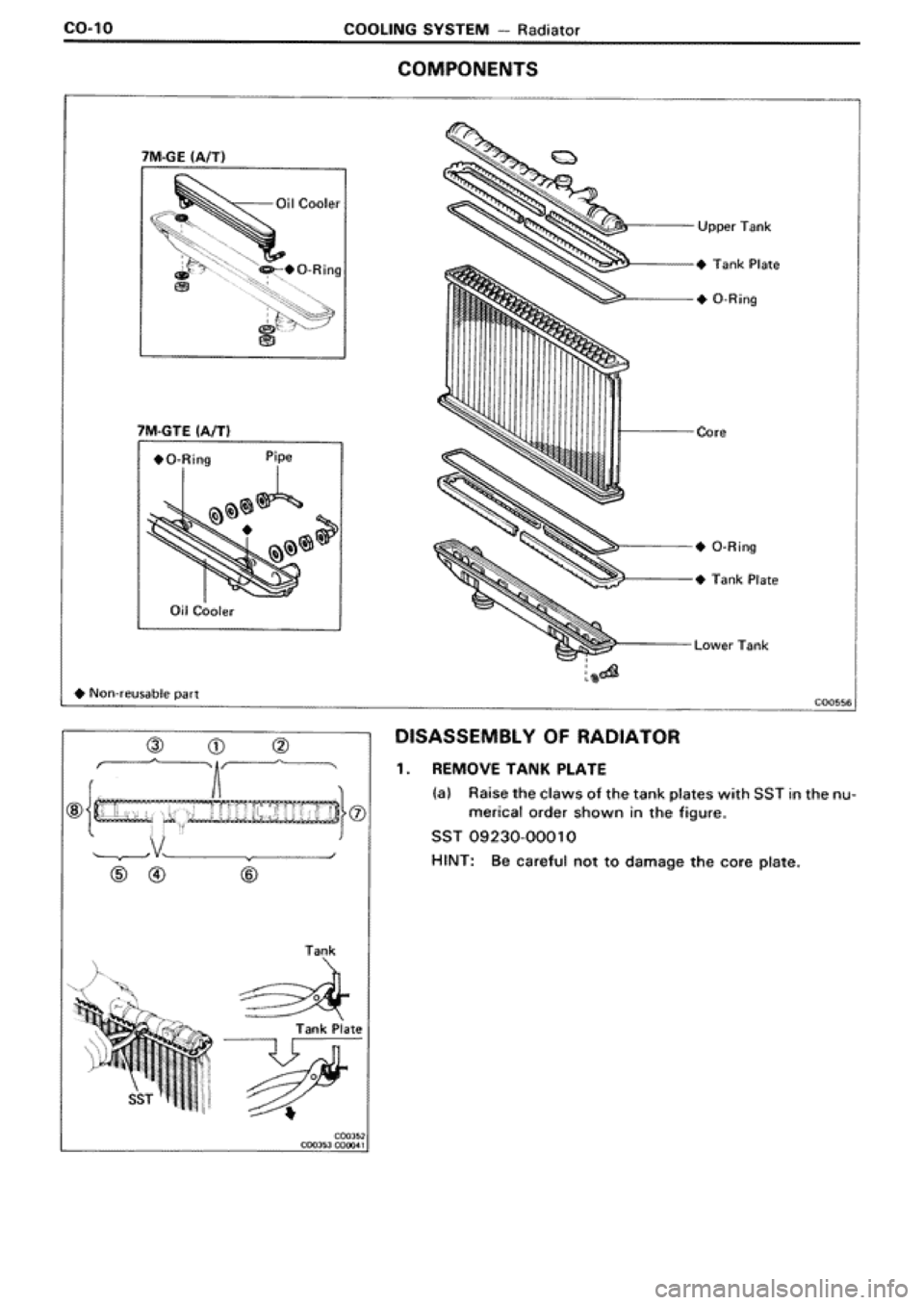TOYOTA SUPRA 1990 3.G Workshop Manual 