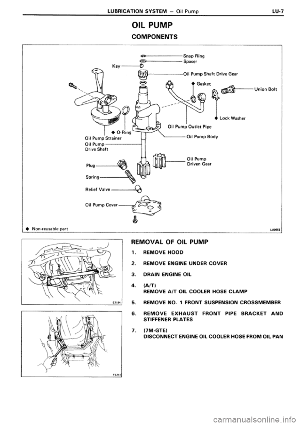 TOYOTA SUPRA 1990 3.G Workshop Manual 