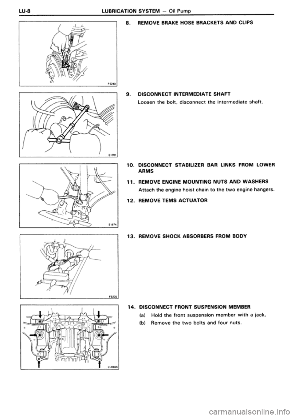TOYOTA SUPRA 1990 3.G Workshop Manual 