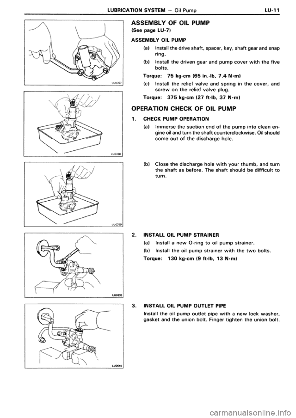 TOYOTA SUPRA 1990 3.G Workshop Manual 