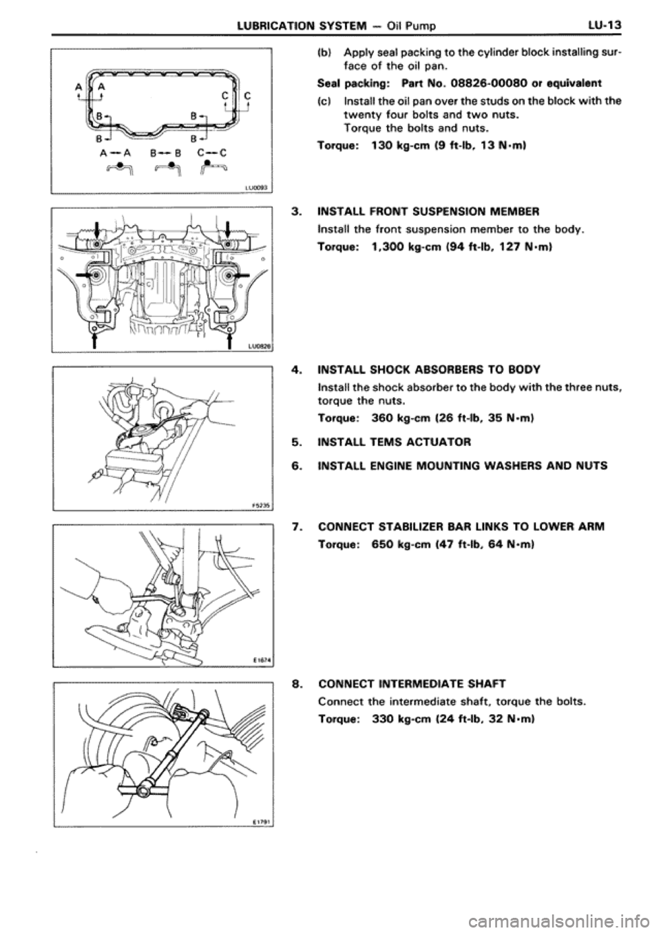 TOYOTA SUPRA 1990 3.G Workshop Manual 