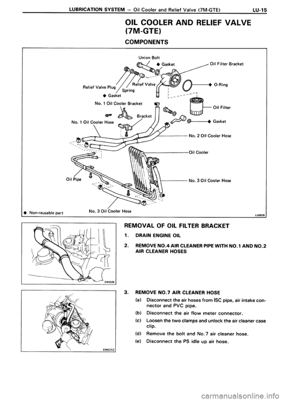 TOYOTA SUPRA 1990 3.G Workshop Manual 