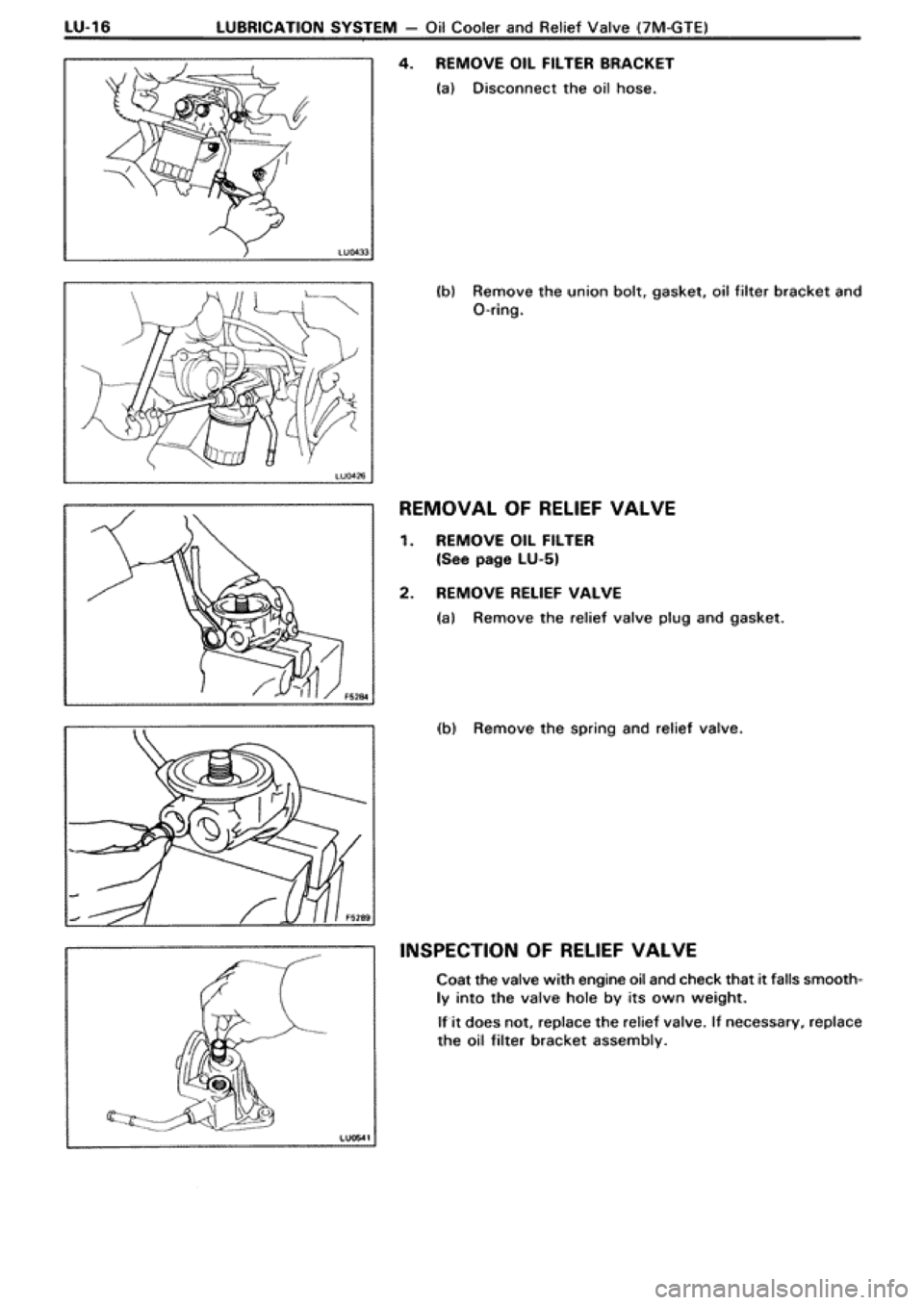 TOYOTA SUPRA 1990 3.G Workshop Manual 