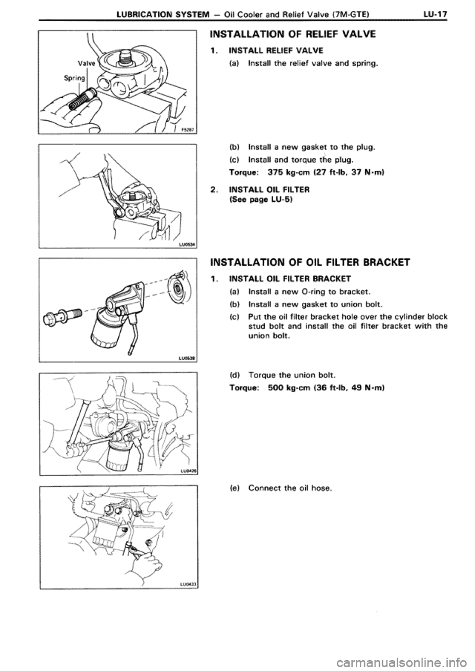TOYOTA SUPRA 1990 3.G Workshop Manual 