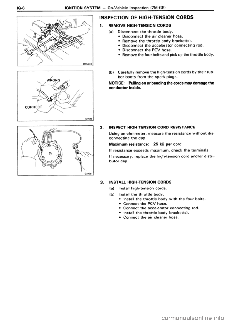 TOYOTA SUPRA 1990 3.G Workshop Manual 
