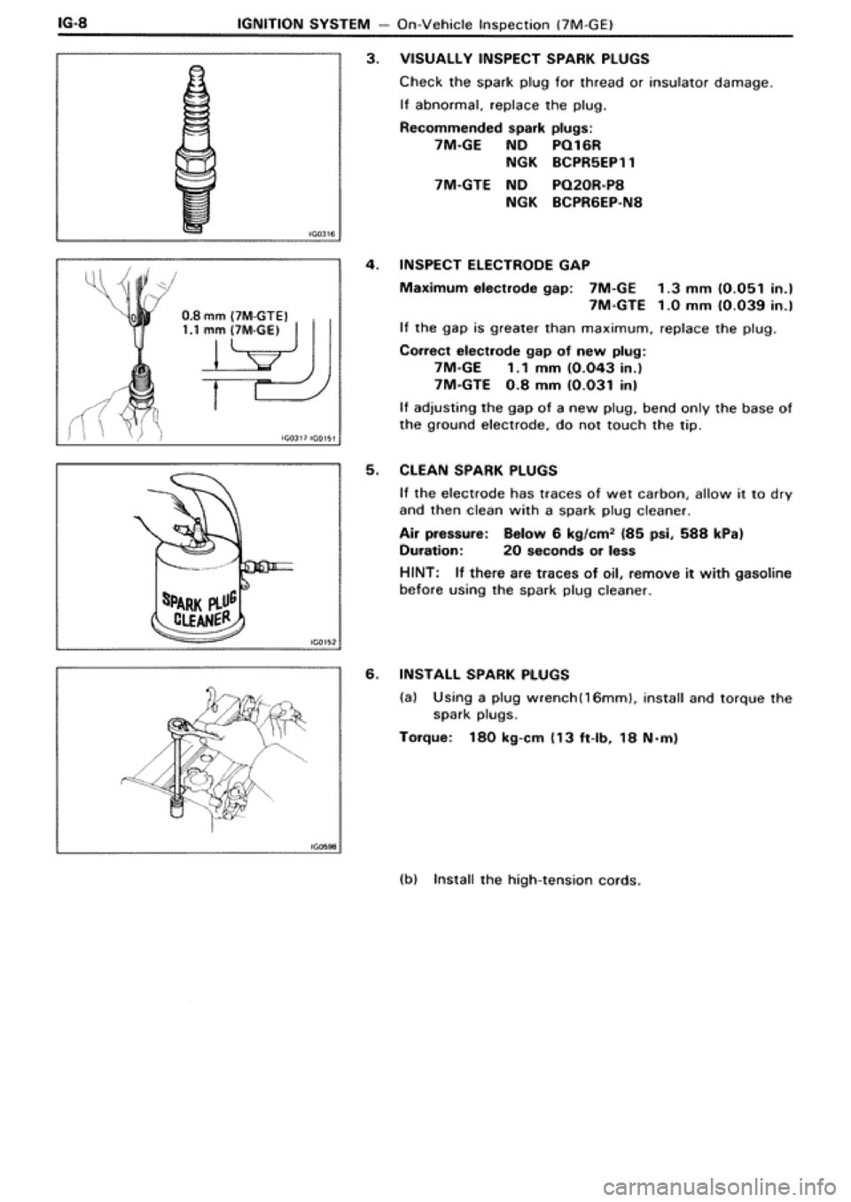 TOYOTA SUPRA 1990 3.G Workshop Manual 