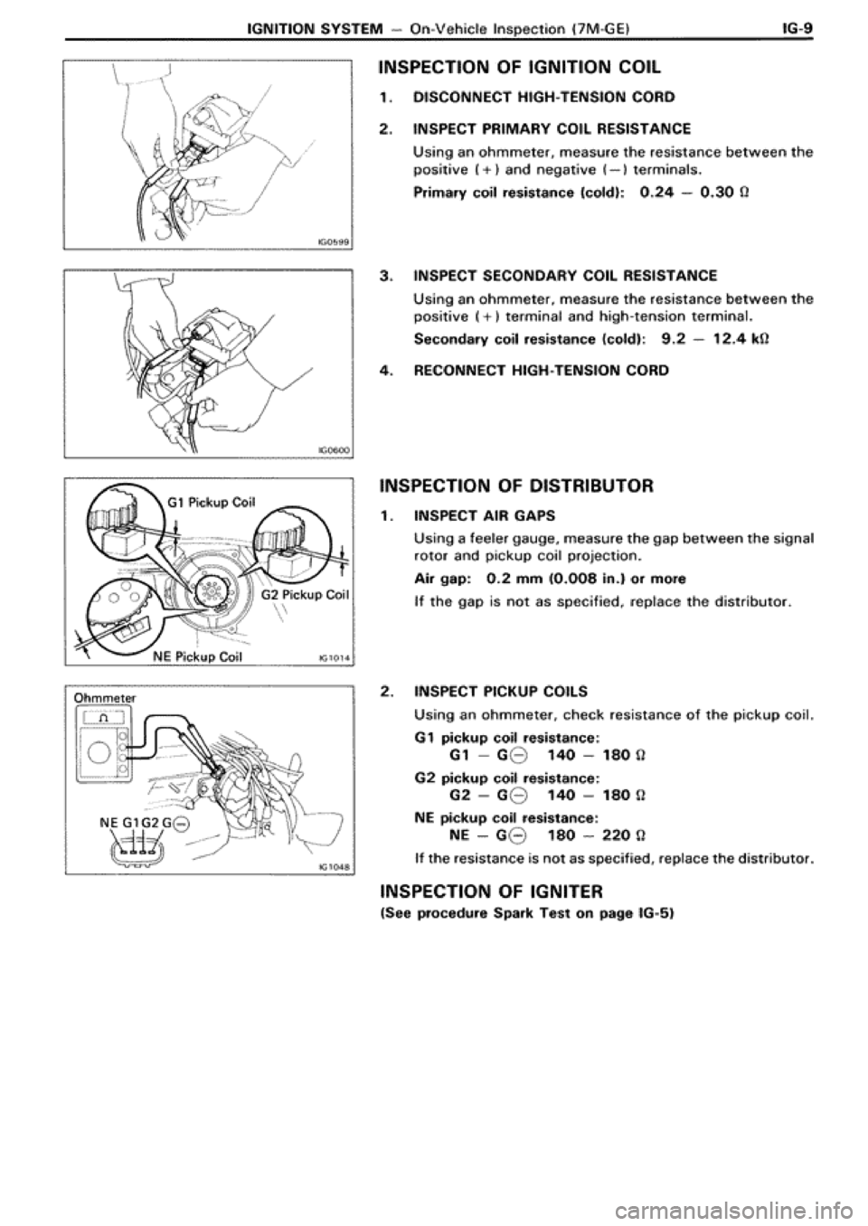 TOYOTA SUPRA 1990 3.G Workshop Manual 