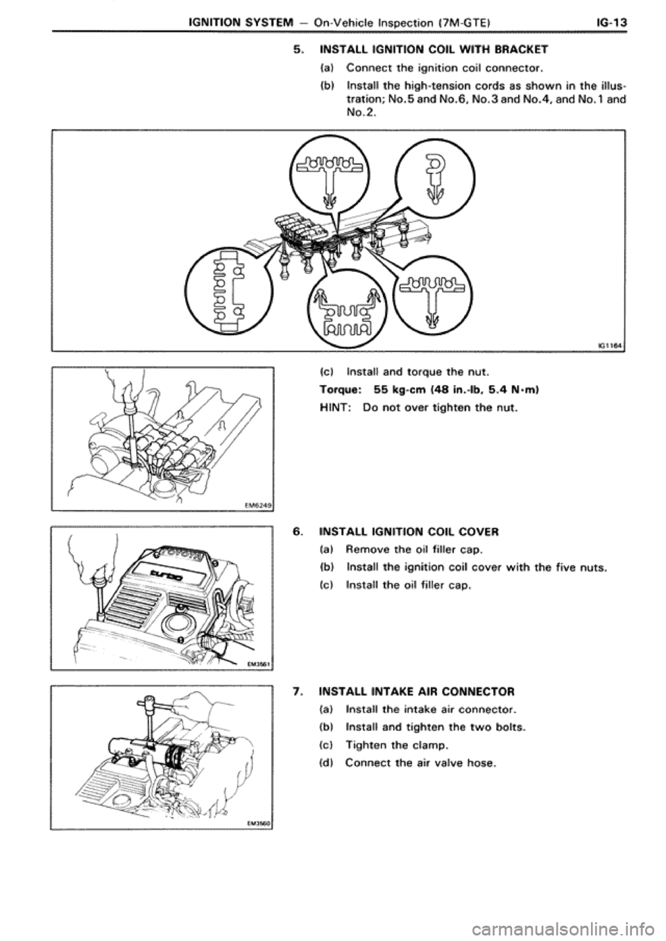 TOYOTA SUPRA 1990 3.G Workshop Manual 