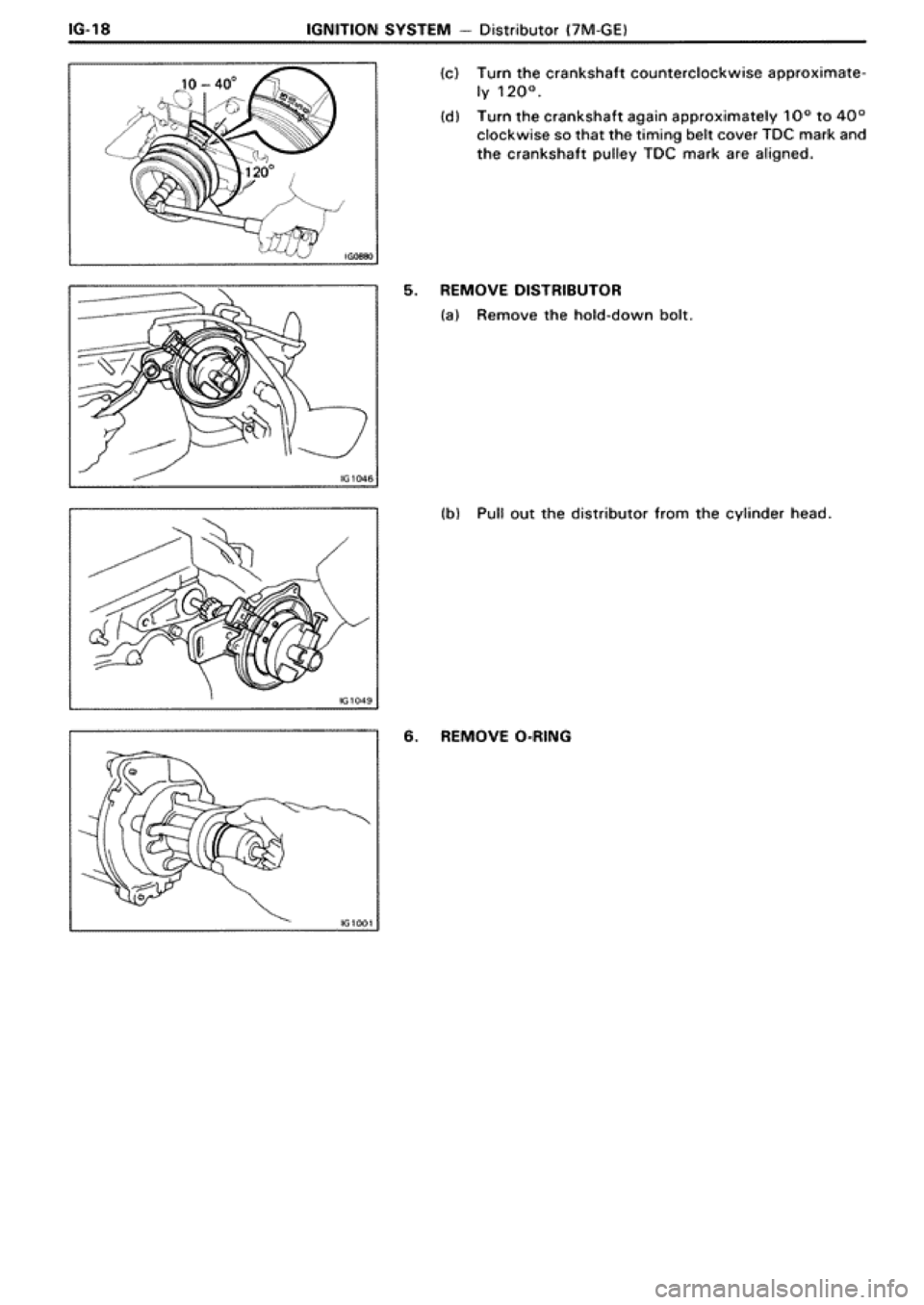 TOYOTA SUPRA 1990 3.G Workshop Manual 