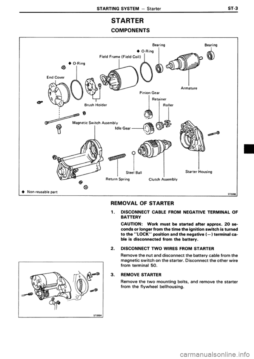 TOYOTA SUPRA 1990 3.G Workshop Manual 