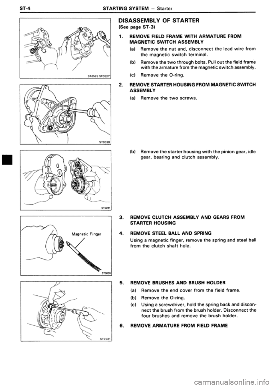TOYOTA SUPRA 1990 3.G Workshop Manual 