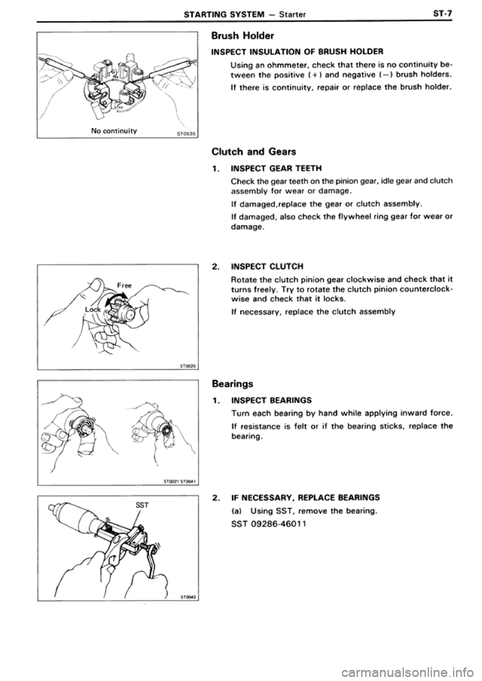 TOYOTA SUPRA 1990 3.G Workshop Manual 