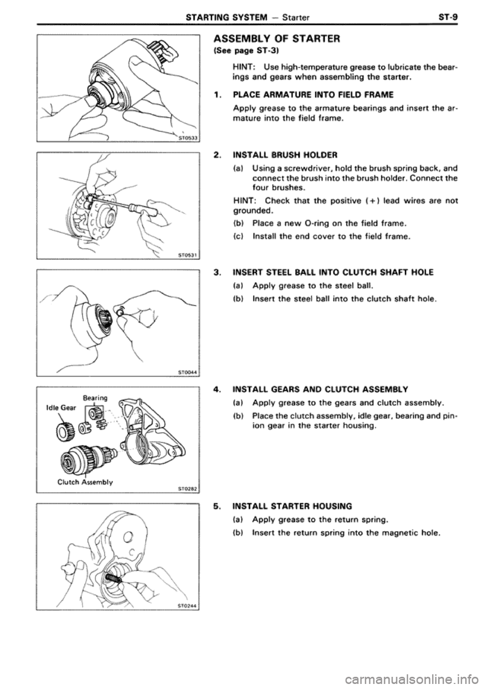 TOYOTA SUPRA 1990 3.G Workshop Manual 